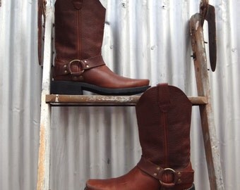 durango, men's harness boot, chocolate brown, size 8