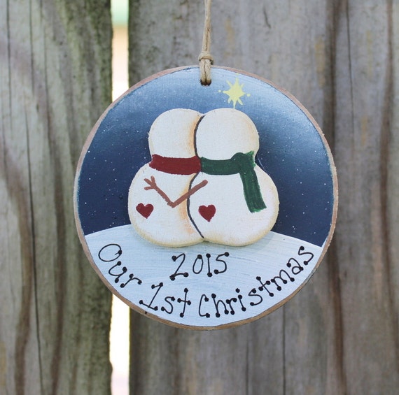 First Christmas Together Snowman Couple By Timelesstreasuresbyk 