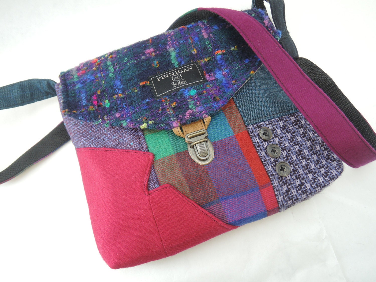Cross body bag Crossbody Purse Recycled Crossbody Purse