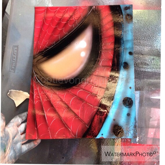 The Amazing Spider-man spray paint art original poster