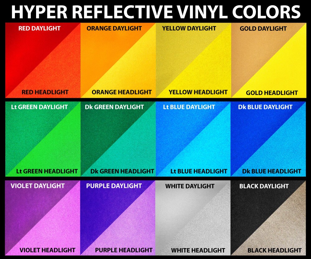 12 x 15 3m reflective vinyl sheet 12 inch x 15