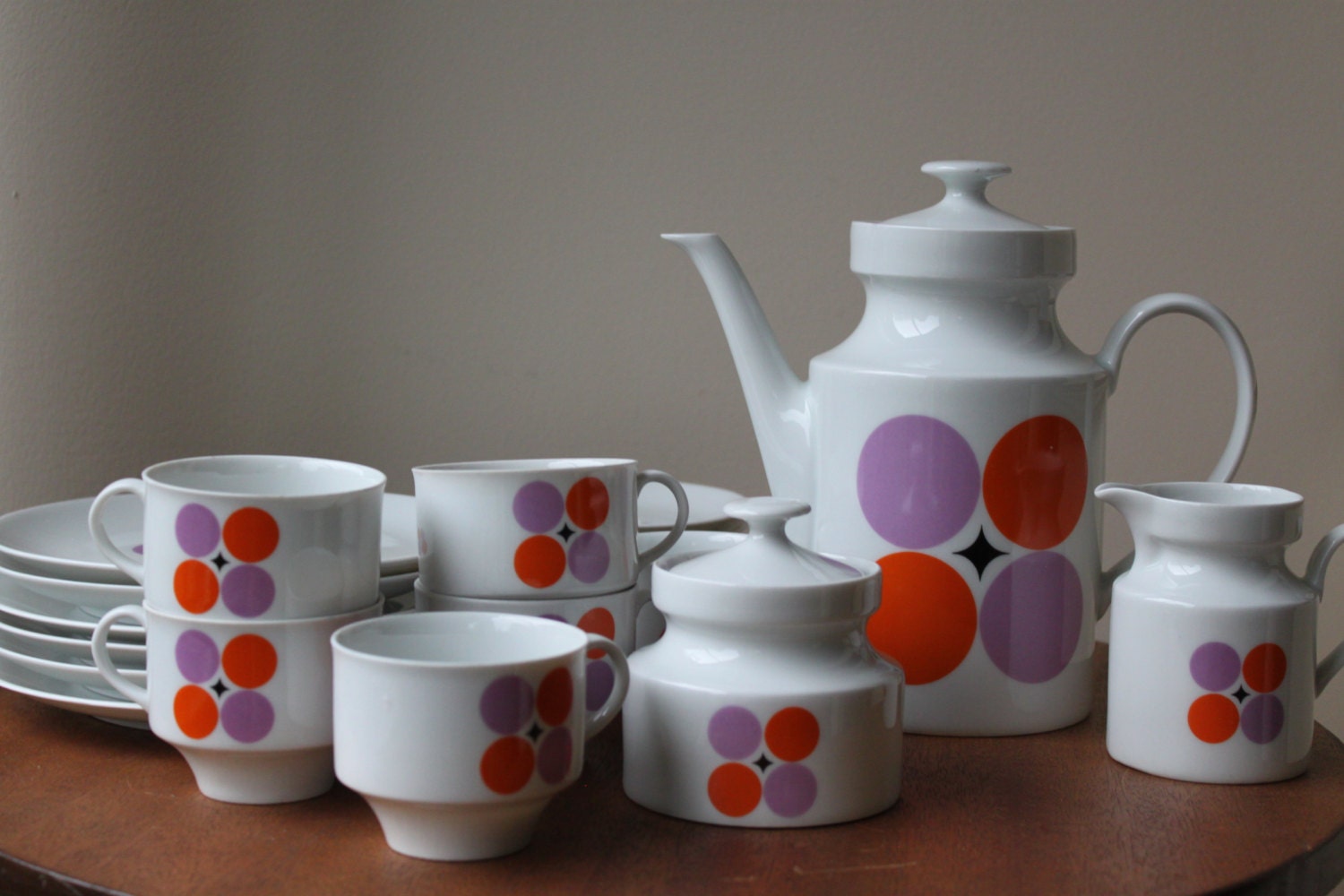 Reduced Bavaria Germany Wunsiedel Porcelain Tea Set 6