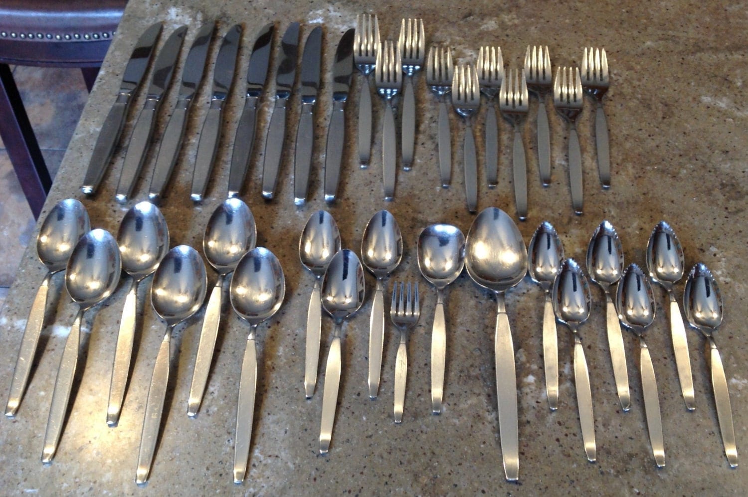 Frostfire Oneida Stainless Flatware Vintage Community Glossy