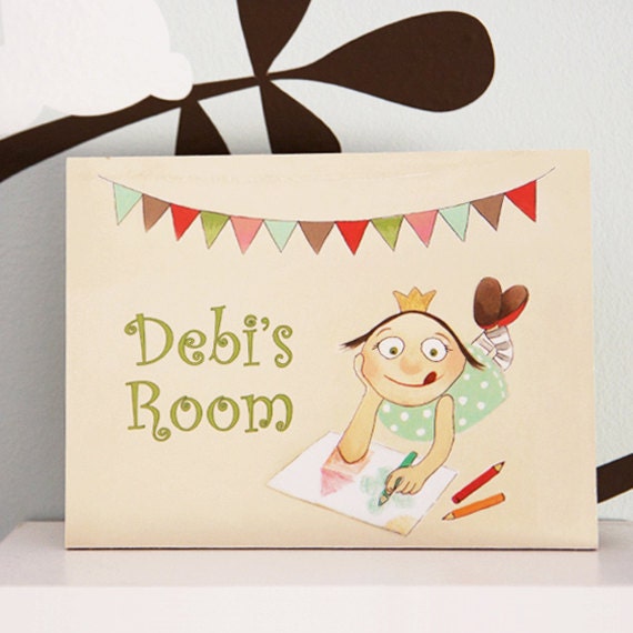 baby girl sign, Girls room sign, Personalized baby girl gift, Custom