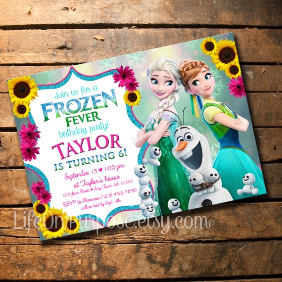 Frozen Fever Birthday Invitation