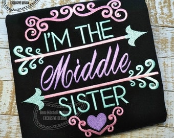 Middle Sister arrow- BMB EXCLUSIVE embroidery design