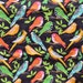 Lounge pants pajama dorm flannel made to order your choice size XS - 2X Tropical birds, canaries, parakeets print