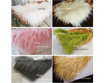 Long Pile Faux Fur Fabric Props, Newborn Photo Prop, Fur Layering, Basket Filler, Newborn Backdrop, Photo Backdrops, Prop Fur, Craft Fur