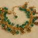12 Days of Christmas Charm Bracelet with Emerald Fire Polished Crystals