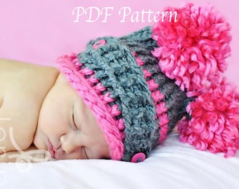 KNIFTY KNITTER Loom Pattern Baby Bunny Hat Diaper Cover