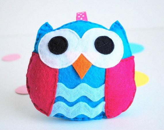 Owl Sewing Kit, Felt Kids' Crafts, Felt Sewing Kit in a Box, 8+ years old craft, No need sewing machine, READY TO SHIP A681 Il_570xn