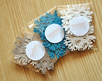 Frozen Birthday Party Decoration Mini Confetti 3 Packs 25CT Each. Handcrafted in 2-3 Business Days. Mini Snowflake Confetti.