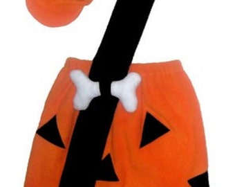 6/9m, 12/18m, 24m/2t, or 3t/4t Flintstones Bamm Bamm Halloween Costume Set Boutique PAGEANT New