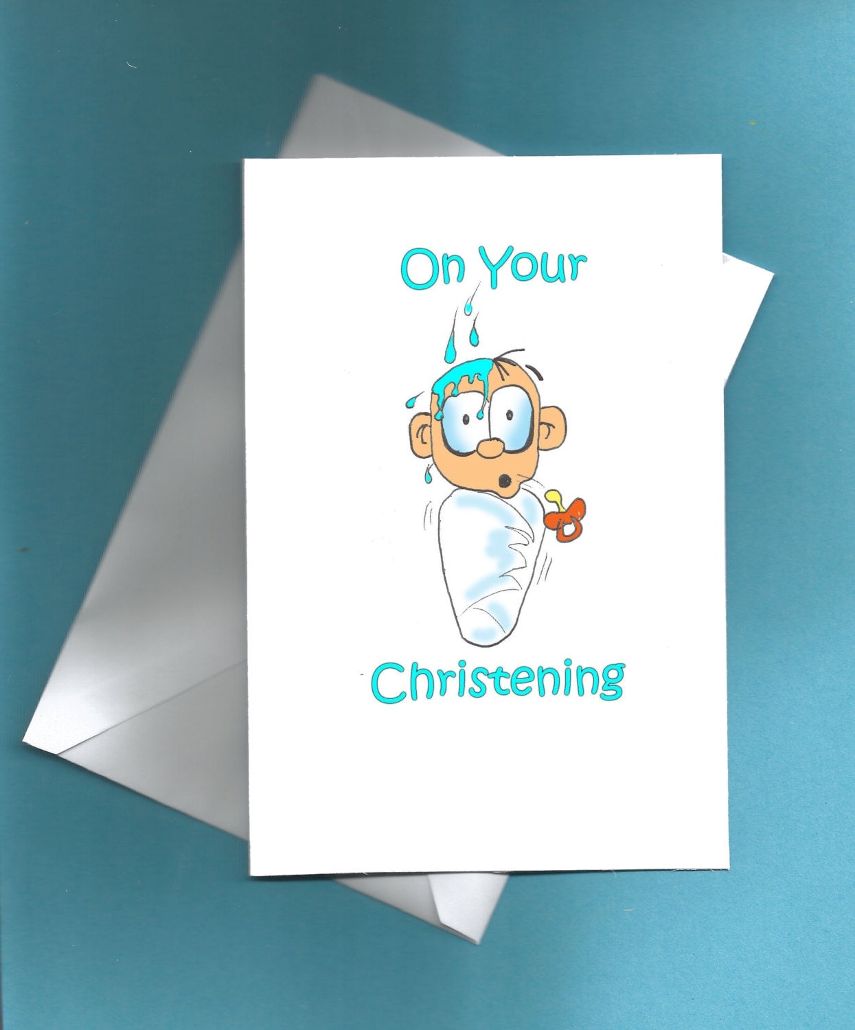 Christening card congratulations on your christening funny