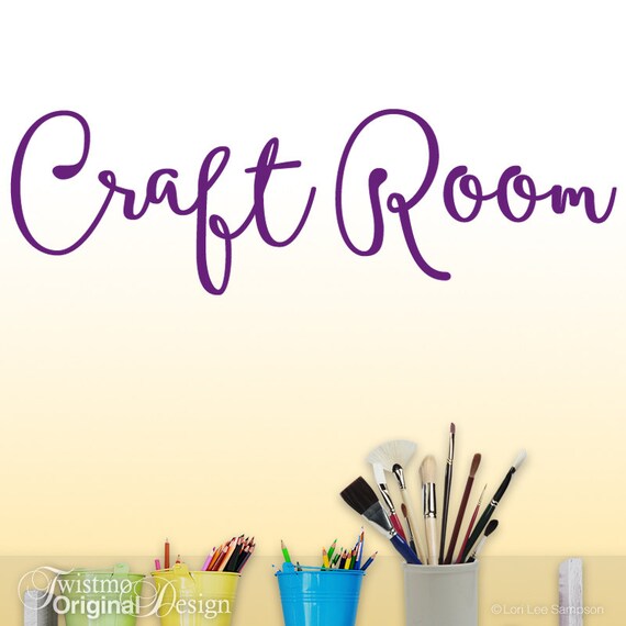 Craftroom Wall Decor Vinyl Decal Craft Room Wall Words