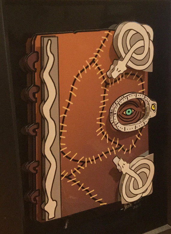 Hocus Pocus Spell Book Sanderson Sisters 3D Pop Art by PopsicArt