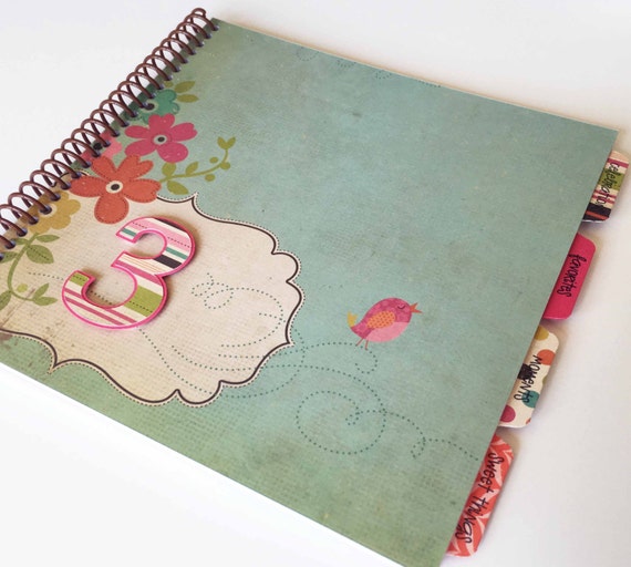 Baby Memory Book * Birthday Photo Book * Girl Baby Book * Baby Album * Shower Gift * Baby Book * First Birthday Gift * Baby Journal * EMMY Il_570xn