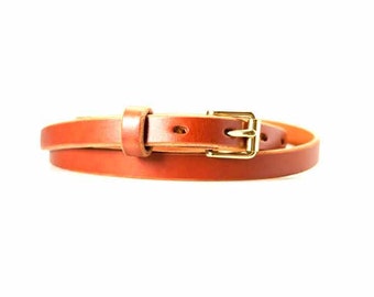 Women's Skinny Leather Belt | Womens Leather Belt