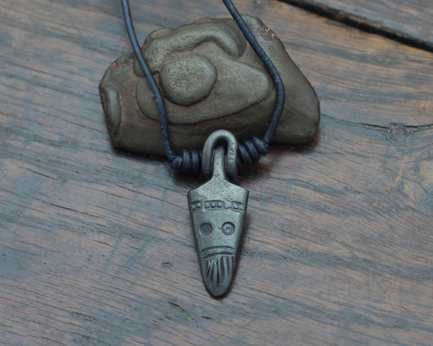 Odin Pendant Necklace a hand iron pendant by Taitaya