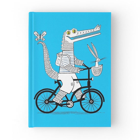 The Crococycle - Hardcover Office Journal book - Ruled Line - iOTA iLLUSTRATION