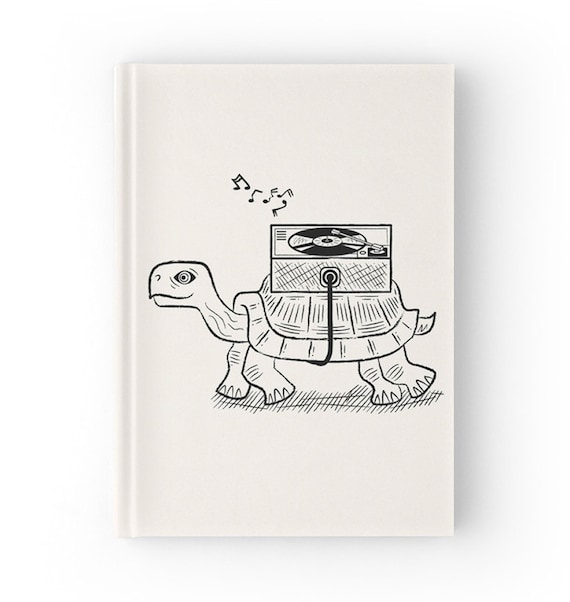 Tortoise Wax - Hardcover Office Journal book - Ruled Line - iOTA iLLUSTRATION