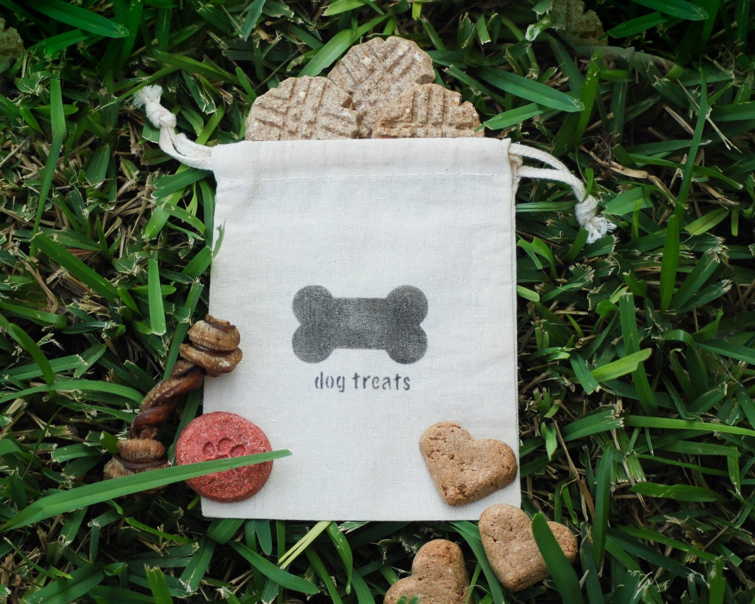 Personalized Dog Bone Treat Bag Dog Lover Gift Doggie Bag
