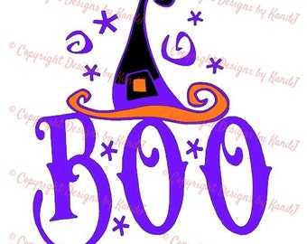 Halloween SVG Witch hat SVG File digital cut file Boo svg - Instant Download