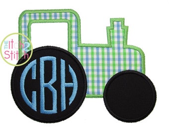Tractor Applique Design For Machine Embroidery , INSTANT DOWNLOAD now available