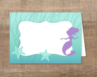 Mermaid place cards | Etsy