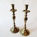 Vintage Brass Candlesticks, Hollywood Regency, Traditional Home Decor
