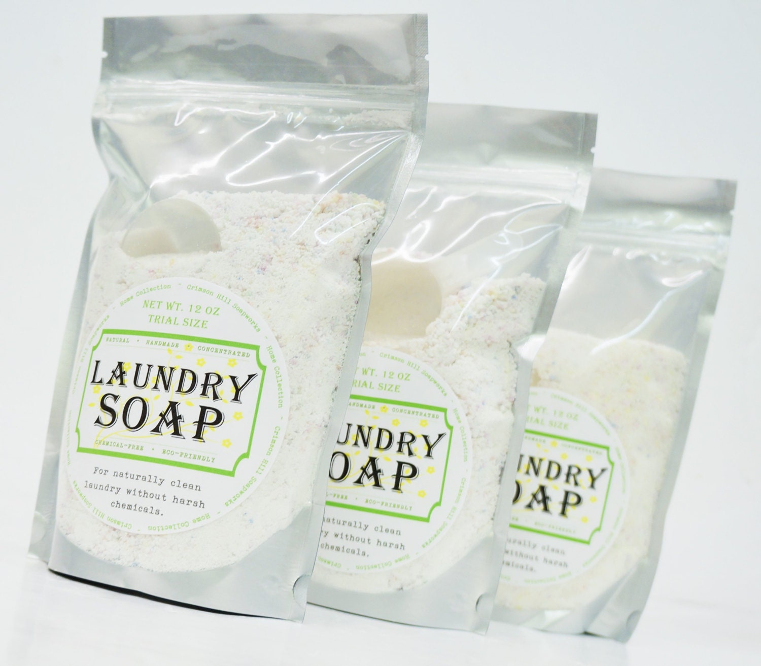 NATURAL LAUNDRY SOAP Trial Size cleans up to 18 loads