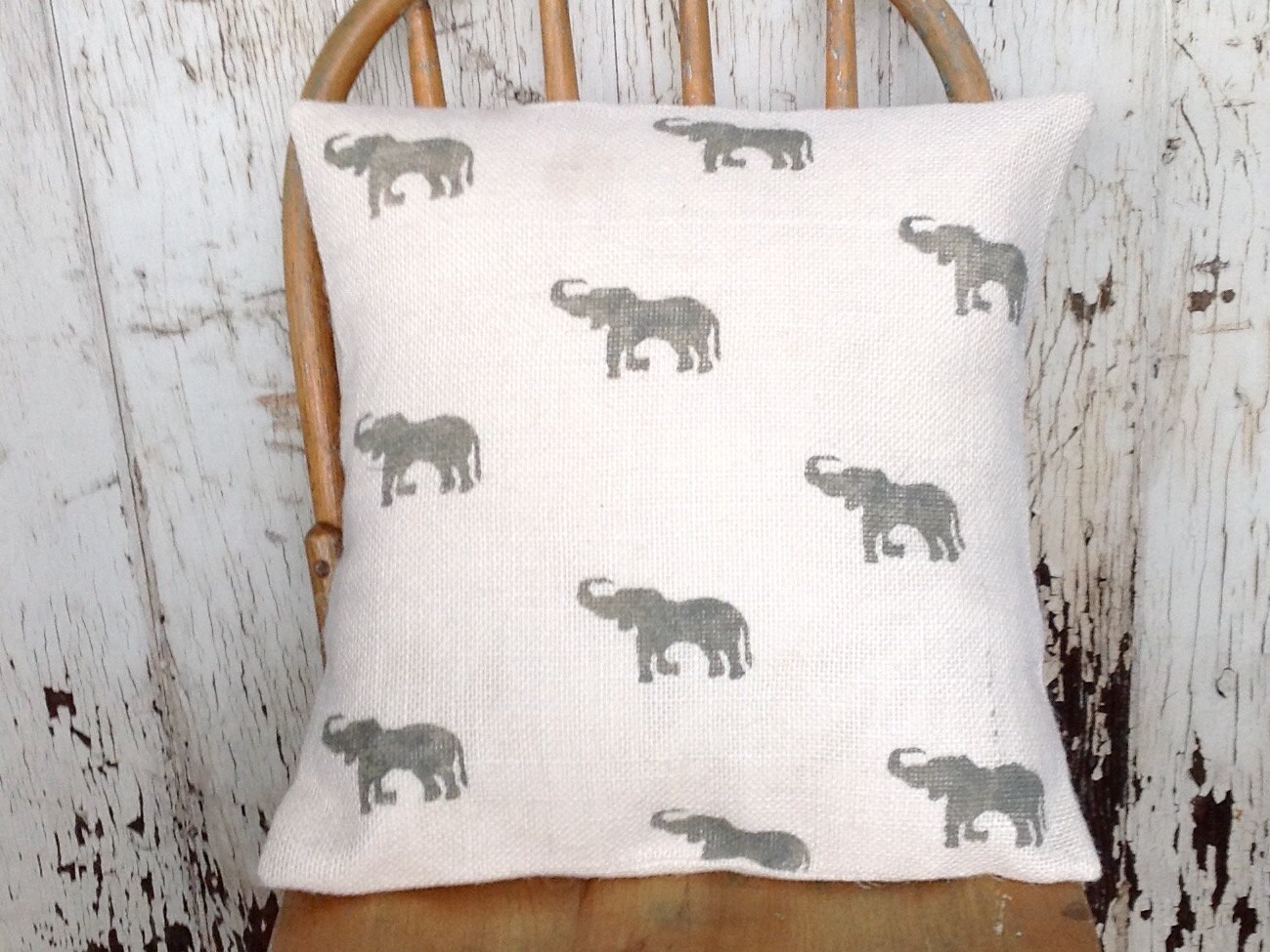 elephant accent pillow
