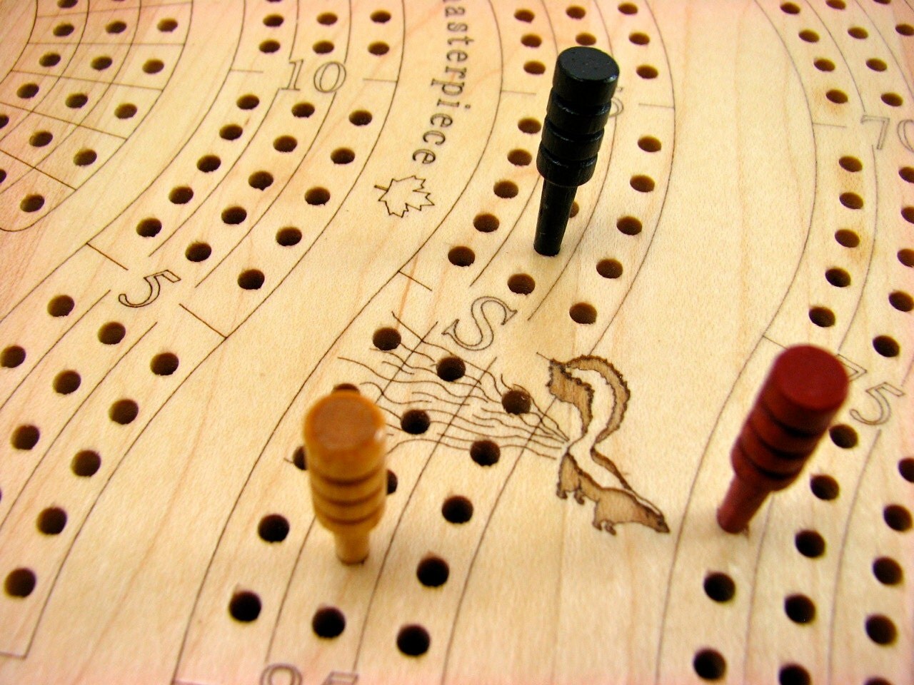 Best Cribbage Board 3 player Premium Cribbage Board