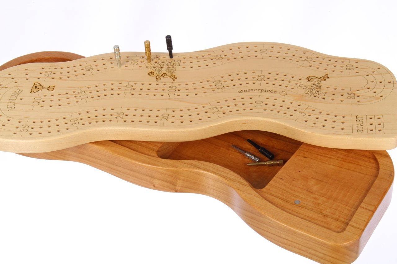 Best Cribbage Board 3 player Premium Cribbage Board