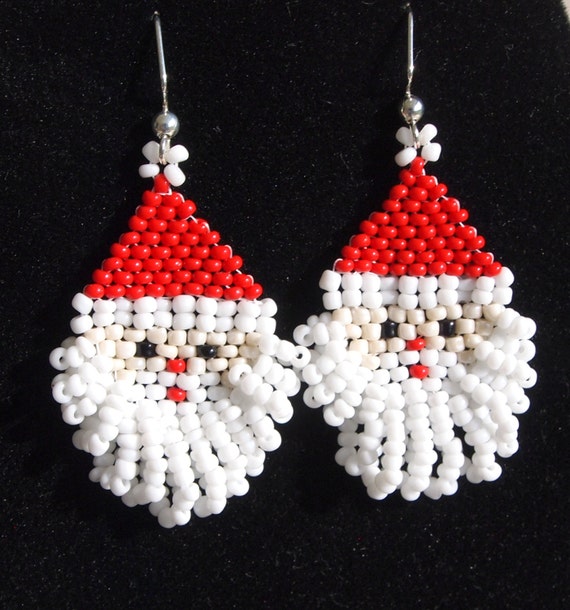 Santa Claus Earrings Christmas Earrings Holiday Earrings