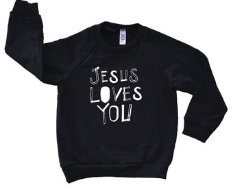 Items similar to Jesus Loves You Kids T Shirt - Boys Clothing - Girls ...