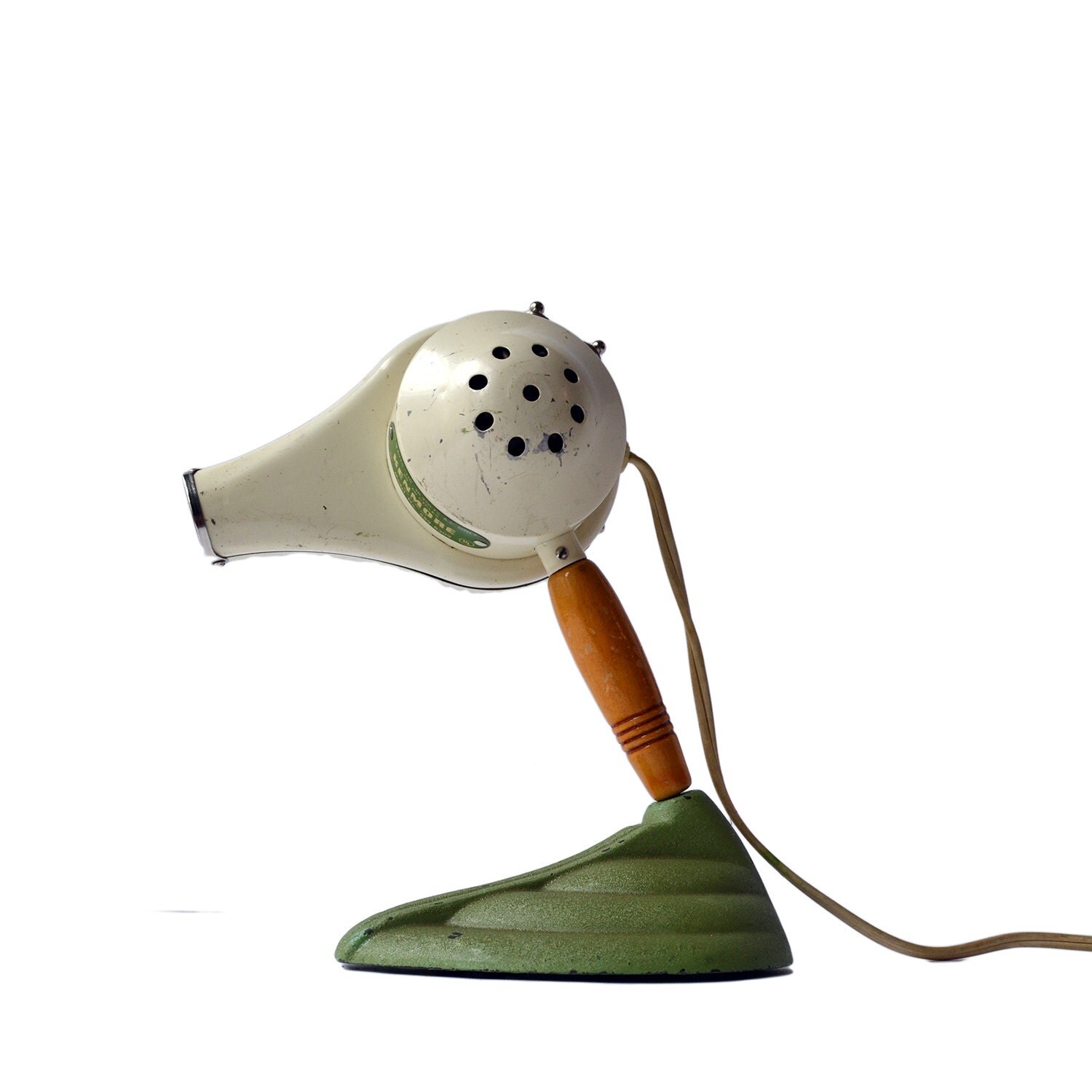 Vintage Kenmore Hair Dryer Art Deco Stand with Antique Hair