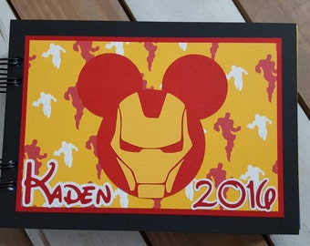 Personalized Disney Autograph Book Inspired by Iron Man