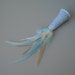 Catnip Cat Toy Light Grey Fleece Party Hat with Ice Blue Feathers