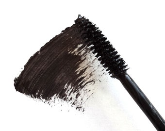 Waterproof Black Vegan Mascara, Handmade, Paraben-Free, Cruelty Free, Gluten Free, As Seen in Glamour Magazine - No. 1 Best Seller