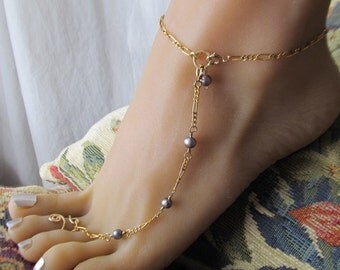 Bracelet De Cheville Doré Papillon - Chaîne Pieds Nus Acier Inoxydable Réglable Pour Femme