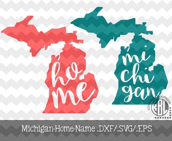 Download Items similar to Michigan Home Name design pack- .DXF/.SVG ...