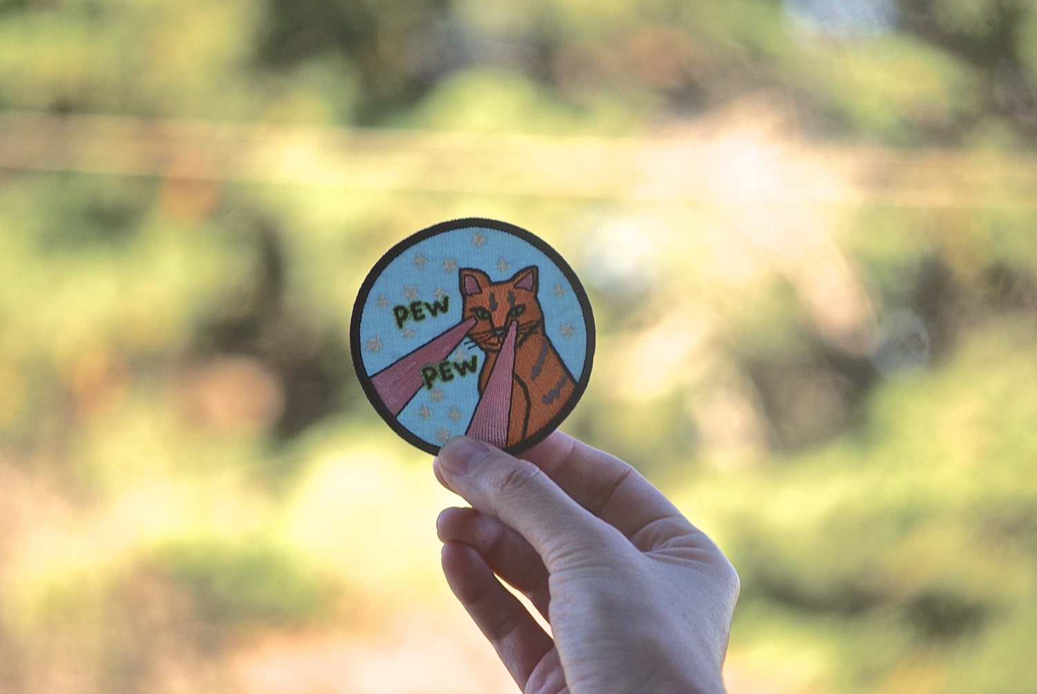 Laser Cat Patch Free US Shipping Nasty Pussy power Cat Pew