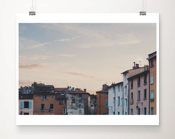 Aix En Provence photograph sunset photograph french decor architecture photograph travel photography france photograph provence print
