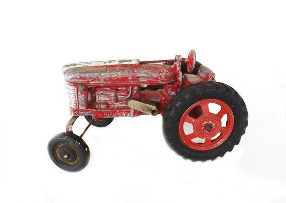 Vintage Toy Tractor Vintage Toy Hubley Tractor by VintageAndOld