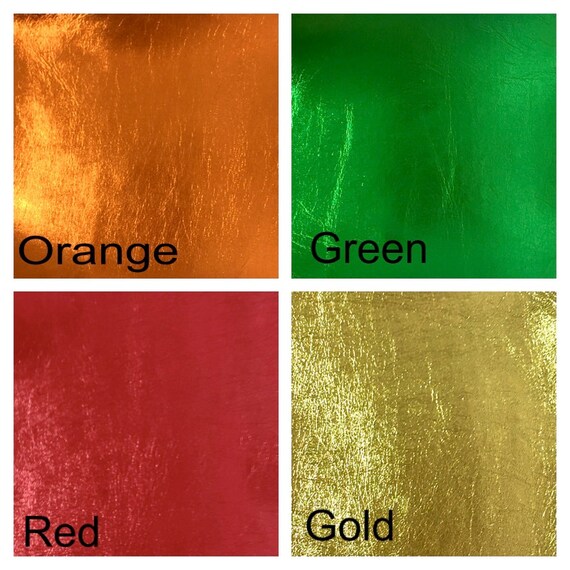 Metallic Faux Leather Fabric 16 colours available