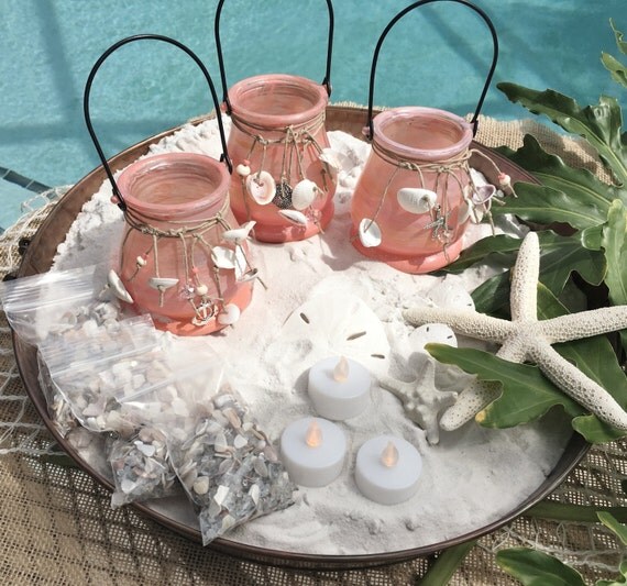 Beach Wedding Candles / Beach Wedding Decor by ThePaintedPearlSRQ