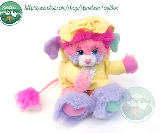 Vintage Popple Plush Slumber Party 1980s Toy: Party Popple in Pajamas