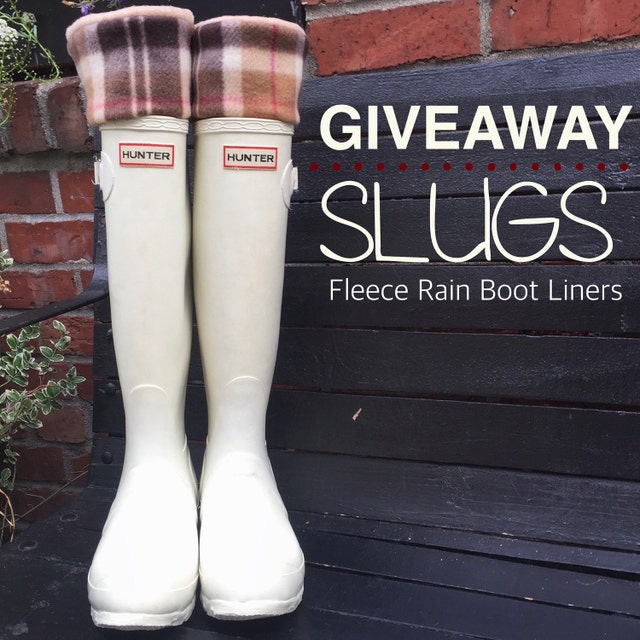 Adopt A Pair Of SLUGS Fleece Rain Boot Liners by WithTheRain