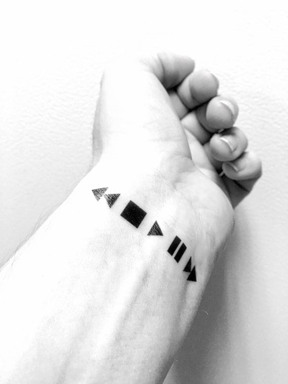 music temporary tattoo moments memories rewind pause play music temporary tattoo moments memories rewind pause play